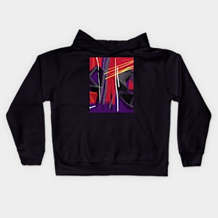 Purple Red abstract Kids Hoodie